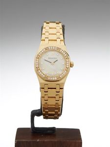 AUDEMARS PIGUET  DIAMOND BEZEL OFFSHORE WATCH 67076BA/Z/1100BA/02 20MM - W2697