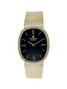 Universal Genève 18K White Gold and Diamond Men’s Bracelet Watch