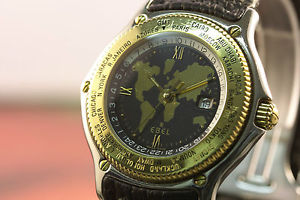 UHR EBEL VOYAGER Weltzeituhr m. Automatikwerk & Lederband mit Faltschliesse,7726 image 1