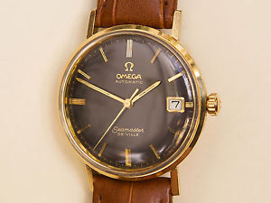 OMEGA SEAMASTER DE VILLE DATE 1966 Original Black Dial Cal. 563 Gold F. Vintage