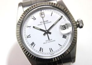AUTHENTIC TUDOR Prince Oyster Date Men's Wristwatch SS Automatic 74034