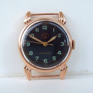 GOLDEN 14K 583 1MChZ MOSKVA МОСКВА POLJOT 2408 SEKONDA 16j WRISTWATCH USSR 60s