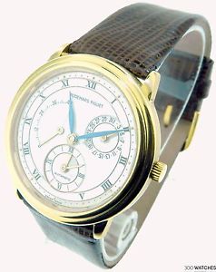 Men's Audemars Piguet Dual Time 18k Yellow Gold Automatic Classic Dress Watch