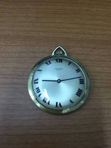 JEAN PERRET GENEVE MANUAL GOLD 18K 37MM POCKET WATCH SWISS MADE.VERY RARE