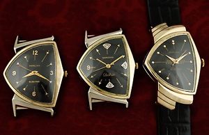 3 Vintage HAMILTON ELECTRIC Watches - One is 14K SOLID GOLD! “VENTURA