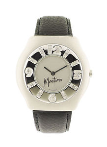 Montana 18K White Gold and Diamond Wristwatch
