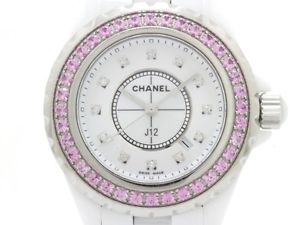 Used[A] Watch CHANEL J12 H2010 Quartz White 12P diamond ceramic Q5Z