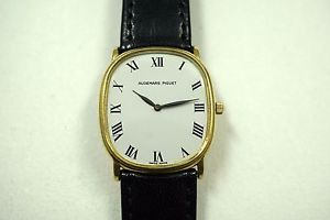 AUDEMARS PIGUET WRISTWATCH 18K YELLOW GOLD QUARTZ DATES 1970'S BUY IT NOW!!