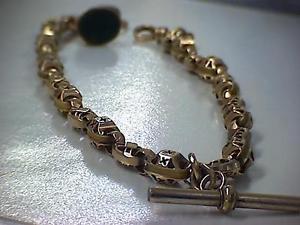 9ct Gold Ornate Albert Chain