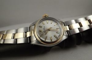 Rolex Lady Oyster Perpetual ref. 6718 anno 1974 ac/oro bracciale Oyster