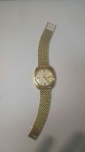 Bulova Accutron - Heavy Gold Watch 18k and Band is 14k- 762.2/2182.F