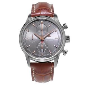 ALPINA MEN'S ALPINER 41.5MM LEATHER BAND STEEL CASE AUTOMATIC WATCH 750VG4E6
