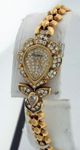 NEW DeLaneau Les Delicates $13,7500.00  18k Yellow Gold ALL Diamond watch.