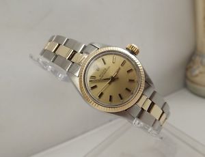 Rolex Lady Oyster Perpetual ref. 6718 anno 1977 ac/oro bracciale Oyster