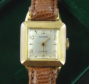BUCHERER 750er Gold 18 Karat, LUXUS Damenuhr, Handaufzug, Vintage 1960-1970