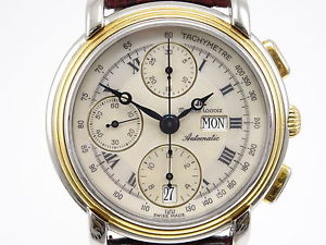 Maurice Lacroix Masterpiece Chronograph Ref 67413 Stahl Gold
