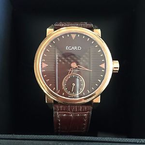 EGARD ADORO 6498 LimitedEdition 005-100 Mens 18K Rose Gold Plated Watch PreOwned