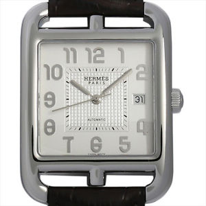 Used Watch Men HERMES Cape Cod CD6.710 Self-Winding Silver Stainless Steel Z1H