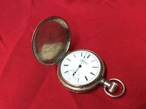 VINTAGE ELGIN POCKET WATCH GOLD FILLED RUNS!