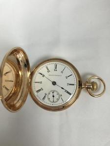 1889 Illinois Pocket Watch 70g 14k Gold 16 Jewels