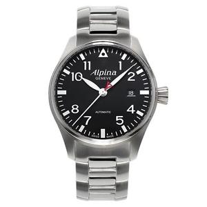 ALPINA MEN'S STARTIMER PILOT 40MM STEEL BRACELET AUTOMATIC WATCH 525B3S6B