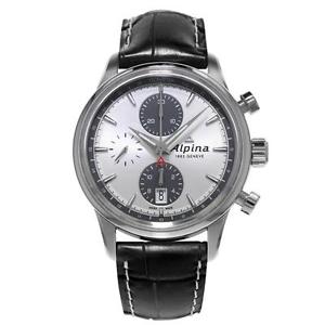 ALPINA MEN'S ALPINER 41.5MM LEATHER BAND STEEL CASE AUTOMATIC WATCH 750SG4E6