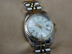 Orologio Oyster perpetual Date lady ref 468 Rolex acciaio e oro giallo