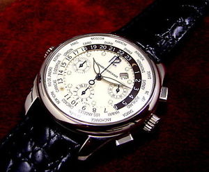 GIRARD PERREGAUX WW.TC 18K WEISS GOLD GMT CHRONOGRAPH AUTOMATIC NP: 35000 Euro