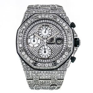Audemars Piguet Royal Oak Offshore Chroograph Diamond Dial Men's Watch 25721ST.