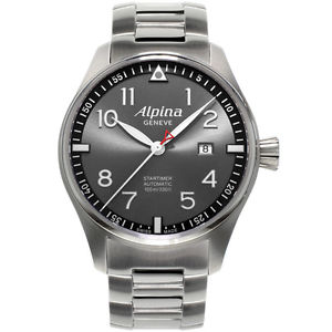 ALPINA STARTIMER PILOT SUNSTAR AL525GB4S6B GENTS 44MM AUTOMATIC DATE WATCH