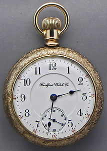 An 18s; 24 Jewel; Model 900 Rockford Railroad Grade Pocket Watch Was Made 1899!!