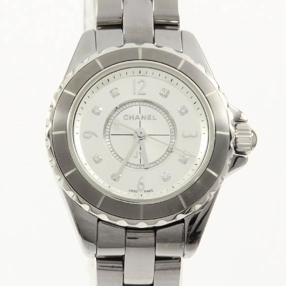 Used[B] Watch Chanel H3401 J12 Chromatic 29mm ? 8P Quartz Silver Diamond Z0A