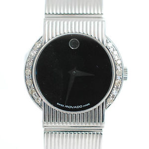 Movado 84.G4.1842 Concerto Black Dial Swiss Quartz Bracelet Dress Women's Watch