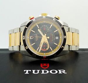 TUDOR GranTour Fly-Back Chrono 20551N Stahl 750 Gold LC100 FULLSET + UNGETRAGEN