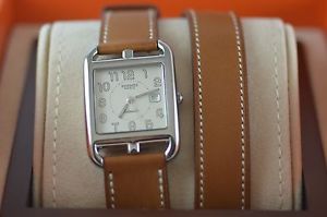 AUTH Hermès CAPE COD GM Auto CC1.710 Double Tour Watch