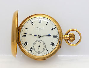 RARE CHARLES FRODSHAM 18K GOLD MINUTE REPEATING POCKET WATCH, HELICAL HAIRSPRING