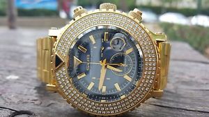 MINT Authentic 2012 Sub Chrono 46mm 1.80ct  Natural Diamonds bezel men watch