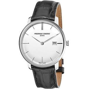 FREDERIQUE CONSTANT SLIMLINE AUTOMATIC FC-306S4S6 GENTS BLACK LEATHER 40MM WATCH