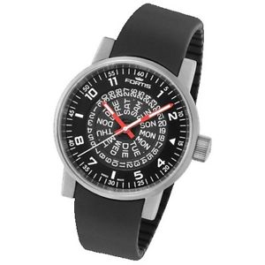Fortis Herrenuhr Spacematic Classic Black-Red Automatik 623.10.51 Si01