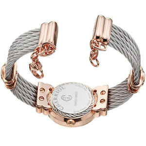 Charriol Women's 028PD1.540.552 'St Tropez' Mother of Pearl Diamond Dial Two Ton