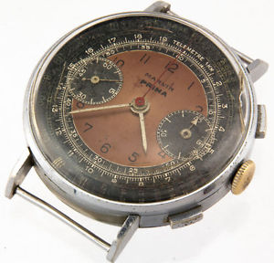 Marvin Prima Vintage Military Pilot's Swiss Chronograph Telemetre 1Km RR Watch