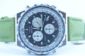 BREITLING JUPITER PILOTA QUARZO OROLOGIO DA UOMO 43MM NAVITIMER CRONOGRAFO RARO