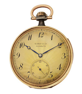 Bearus & Co, Plymouth. Rare minute repeating Gun Metal Open Face Pocket Watch