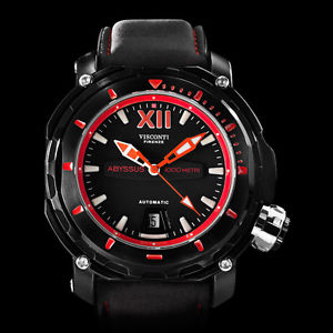 Visconti Abyssus Full-Dive 1000M. Black Wristwatch