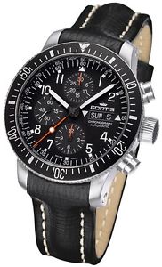 Fortis Men's 638.10.11 L.01 B-42 Official cosmonaut Automatic Black dial Watch
