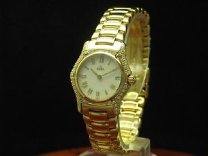 EBEL 1911 18kt 750 GOLD DAMENUHR MIT BRILLANT BESATZ / REF 888944 / KALIBER 88