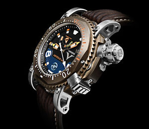 Visconti Abyssus Pro-Dive 3000M. Bronze Wristwatch