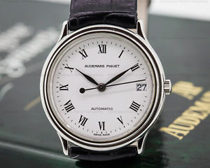 Audemars Piguet 14406 14406/002 Classic Automatic White Roman Dial Platinum
