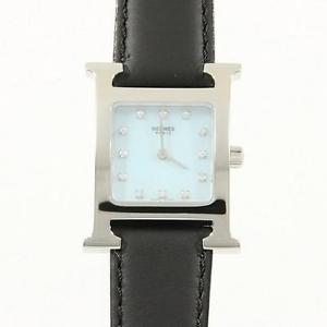Used[A] Watch Hermes HH1.210 H watch Â· 12P Quartz Blue Shell Diamond Z0C
