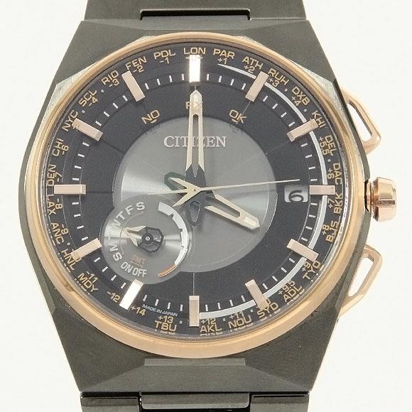 Used[B] Watch Citizen F100-T021425 / CC2004-59E satellite BK Â· GY T1B